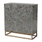 Baxton Studio Belenus Modern Bohemian Two-Tone Black and Grey Mother of Pearl and Gold Metal Storage Cabinet 240-13472-ZORO - alternate 1